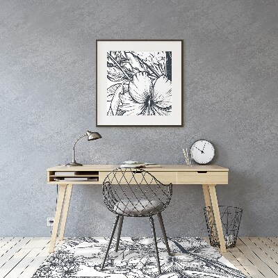 Podloga za stolicu Nacrtane ptice