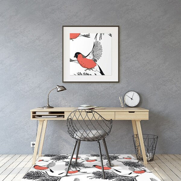 Podloga za stolicu Bullfinches i drveće