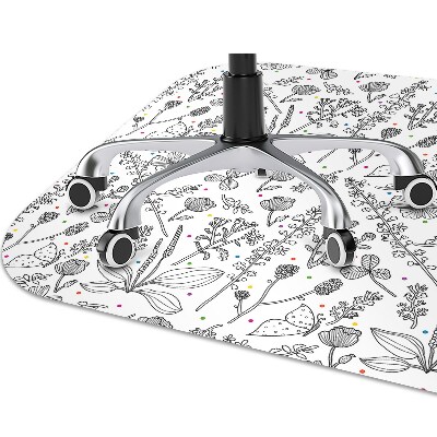 Podloga za stolicu Cvjetići i točkice