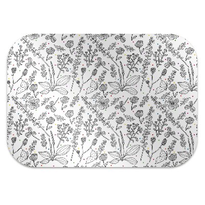 Podloga za stolicu Cvjetići i točkice