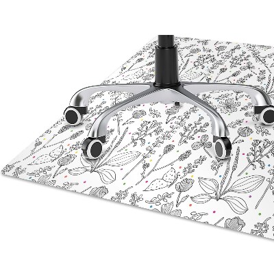 Podloga za stolicu Cvjetići i točkice