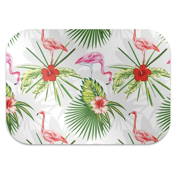 Prostirka za zaštitu poda Flamingosi i cvijeće