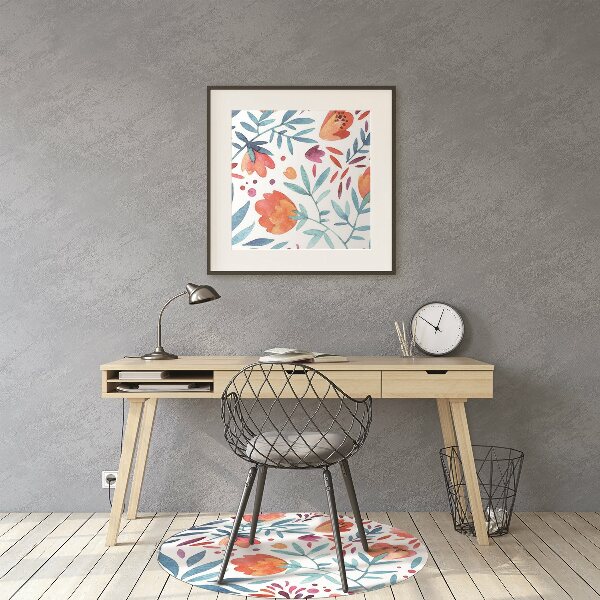 Podloga za stolicu Vintage makovi