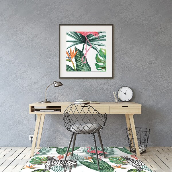 Podloga za stolicu Flamingo i zebra