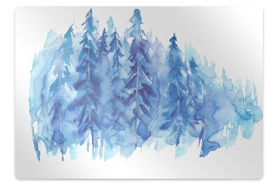 Podloga za uredsku stolicu Akvarel zimska šuma