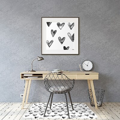 Podloga za radnu stolicu Oslikana srca