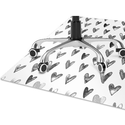 Podloga za radnu stolicu Oslikana srca