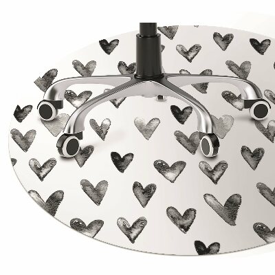 Podloga za radnu stolicu Oslikana srca