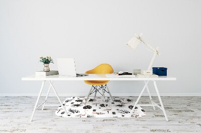 Podloga za uredsku stolicu Lišće i plamenci