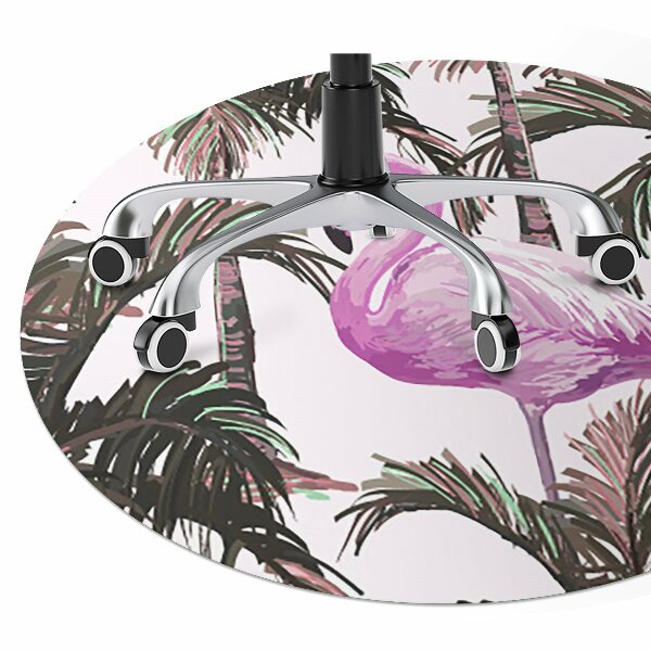Podloga za stolicu Flamingosi u palmama
