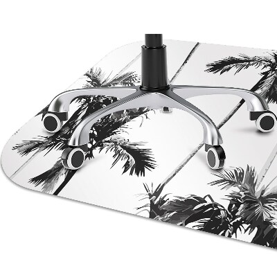 Podloga za stolicu Crno-bijele palme