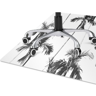 Podloga za stolicu Crno-bijele palme