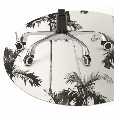 Podloga za stolicu Crno-bijele palme