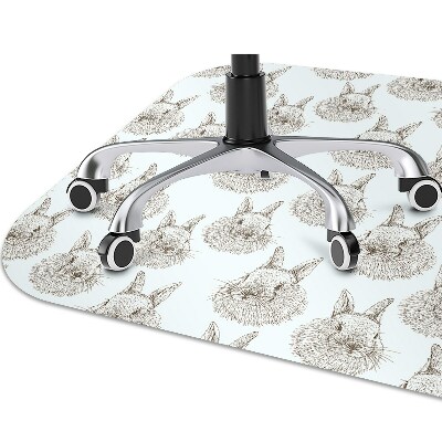 Podloga za stolicu Skicirani zečevi