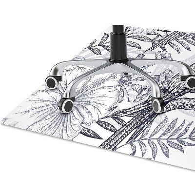 Podloga za radnu stolicu Skicirana papiga