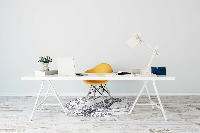 Podloga za radnu stolicu Skicirana papiga