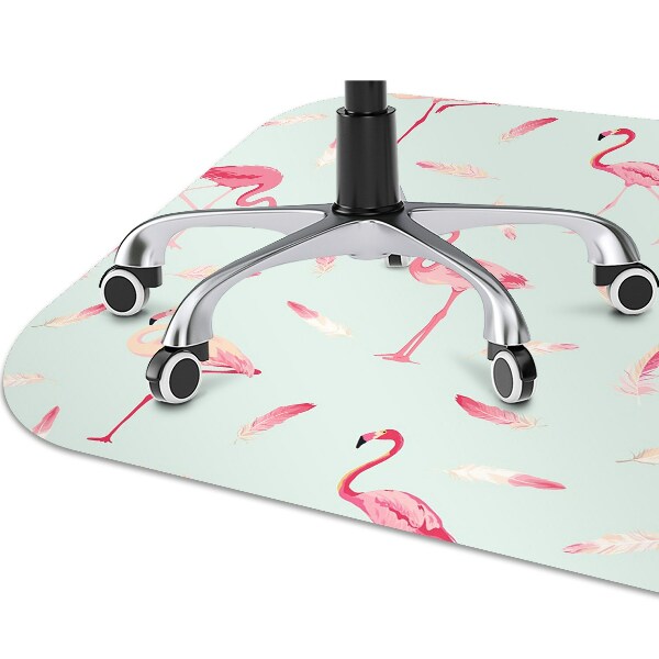 Podloga za radnu stolicu Flamingosi i perje