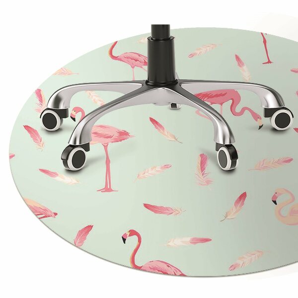 Podloga za radnu stolicu Flamingosi i perje