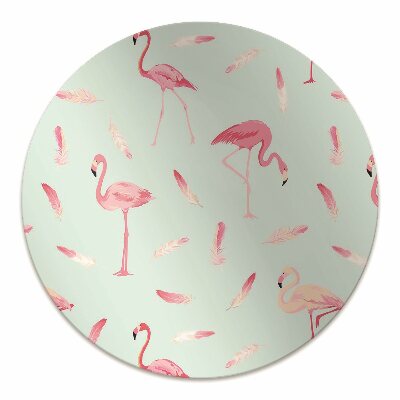 Podloga za radnu stolicu Flamingosi i perje