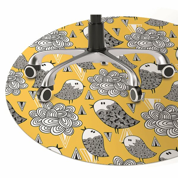 Podloga za stolicu Doodle ptice