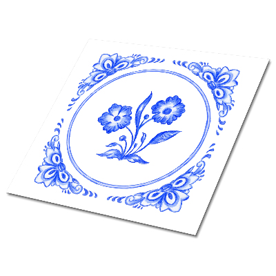 Vinil pločice Azulejos cvijet