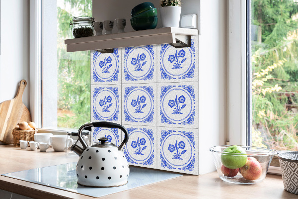 Vinil pločice Azulejos cvijet