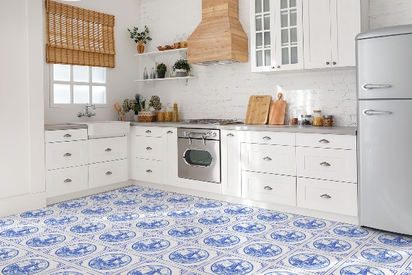 Samoljepljive vinil pločice Vjetrenjača u stilu Azulejos
