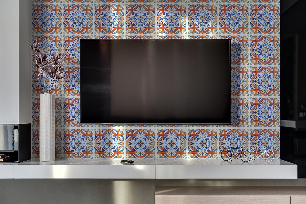 Zidna ploča Grafika u stilu Azulejos