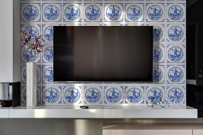 Ploča za zid Vjetrenjača u stilu Azulejos