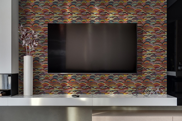Ploča za zid Dekorativni patchwork valovi