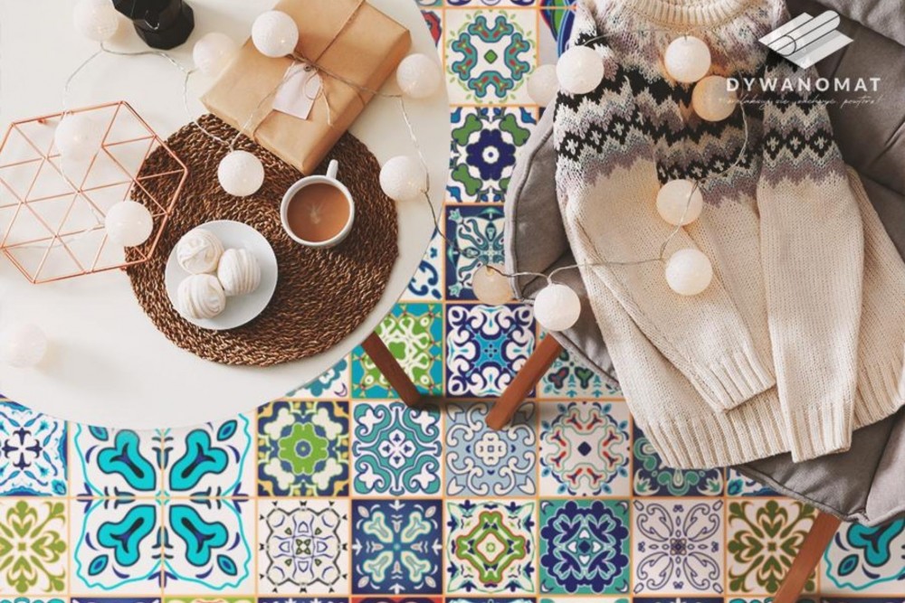 Geometrijski likovi na vinilnim tepisima